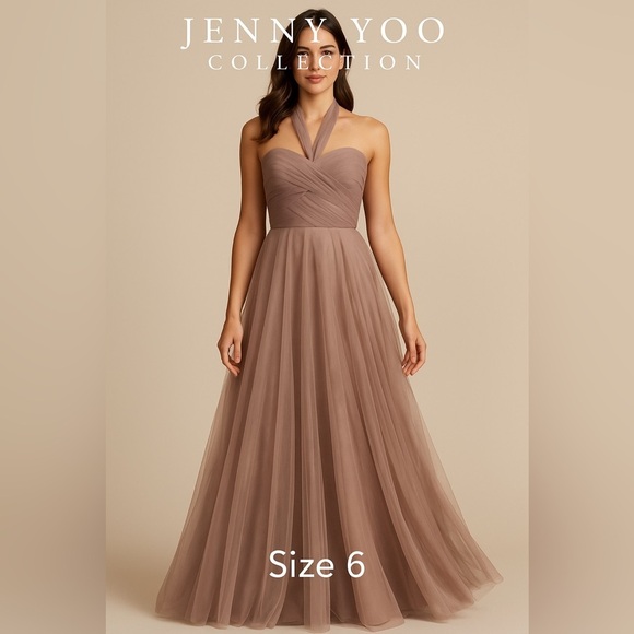 Jenny Yoo Dresses & Skirts - Jenny Yoo Mauve Tulle Gown Sz 6 – Bridesmaid / Formal